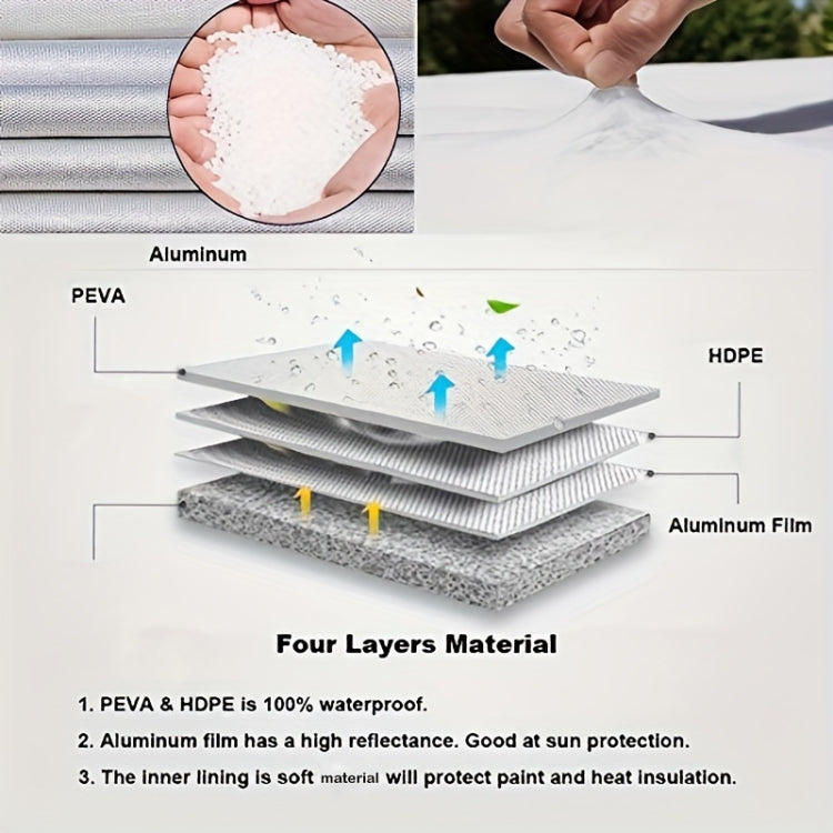 4pcs / Set Car Tire 420D Oxford Cloth Protective Cover, Diameter: 91-99cm, Width: 36cm - Window Foils & Solar Protection by PMC TechLife | Online Shopping South Africa | PMC TechLife | Buy Now Pay Later Mobicred