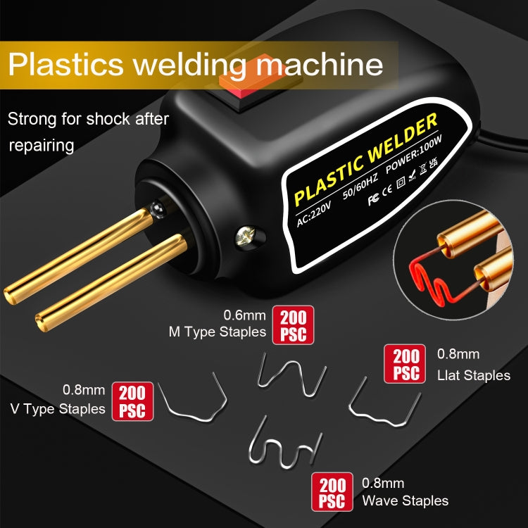 Hot Stapler Plastic Welding Machine Car Bumper Repair Kit Plier, EU Plug - Hand Tool Sets by PMC TechLife | Online Shopping South Africa | PMC TechLife