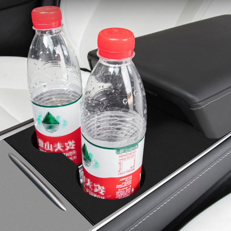For Tesla Model 3 / Y Car Center Console Water Cup Holder All-inclusive Protective Pad (Black) - Car Drink Holders by PMC TechLife | Online Shopping South Africa | PMC TechLife | Buy Now Pay Later Mobicred