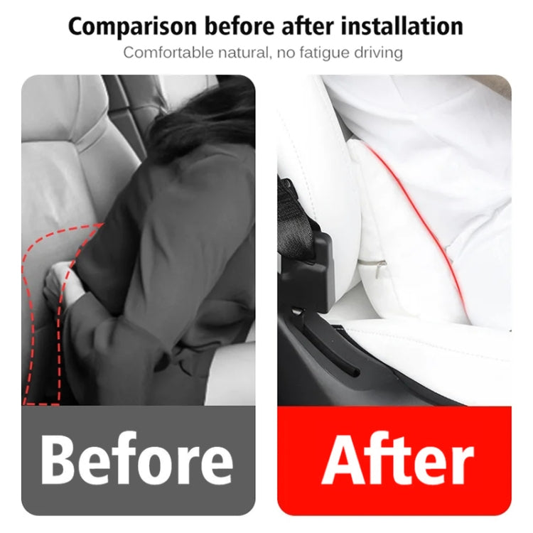For Tesla Model 3 / Y Car Seat Lumbar Support Pillow (White) - Seat Accessories by PMC TechLife | Online Shopping South Africa | PMC TechLife | Buy Now Pay Later Mobicred