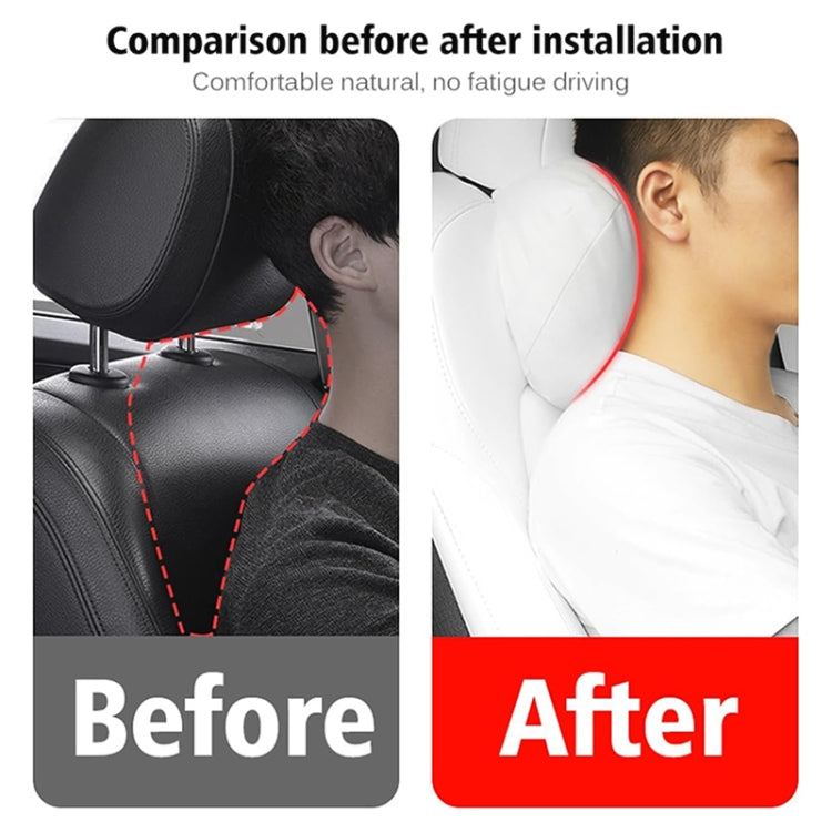 For Tesla Model 3 / Y Car Seat Neck Protector Headrest (White) - Seat Accessories by PMC TechLife | Online Shopping South Africa | PMC TechLife | Buy Now Pay Later Mobicred