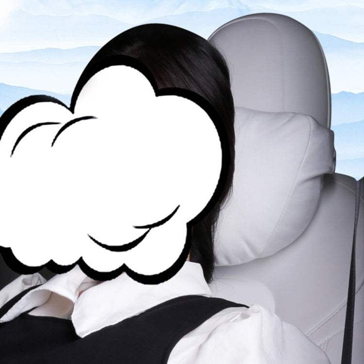 For Tesla Model 3 / Y Car Seat Neck Protector Headrest (White) - Seat Accessories by PMC TechLife | Online Shopping South Africa | PMC TechLife | Buy Now Pay Later Mobicred