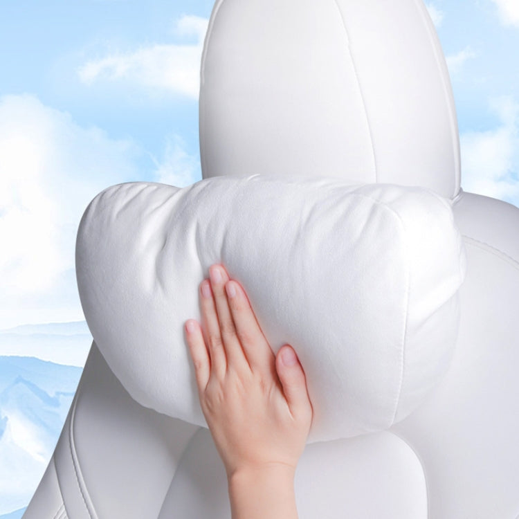 For Tesla Model 3 / Y Car Seat Neck Protector Headrest (White) - Seat Accessories by PMC TechLife | Online Shopping South Africa | PMC TechLife | Buy Now Pay Later Mobicred