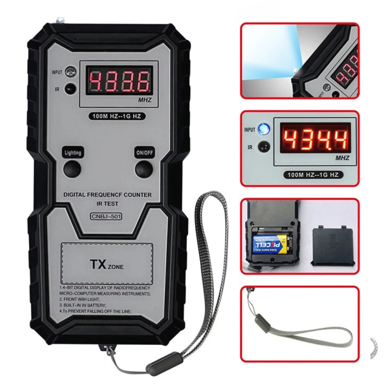 CNBJ-501 100M-1GHz Infrared Frequency Tester - Electronic Test by PMC TechLife | Online Shopping South Africa | PMC TechLife | Buy Now Pay Later Mobicred