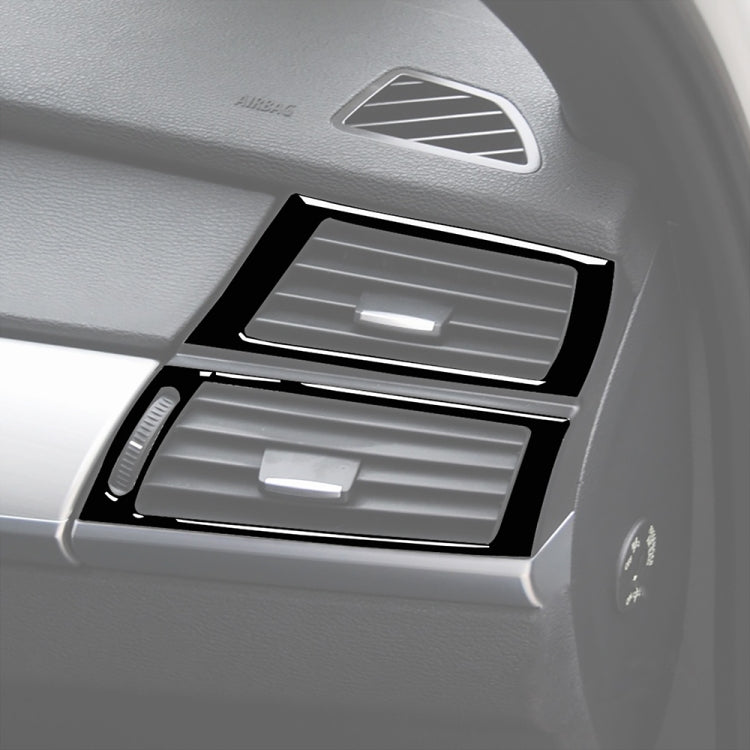 For BMW X5 E70 / X6 E71 2008-2013 Car Side Air Outlet Decorative Sticker, Left and Right Drive Universal(Black) - Car Interior Mouldings by PMC TechLife | Online Shopping South Africa | PMC TechLife | Buy Now Pay Later Mobicred