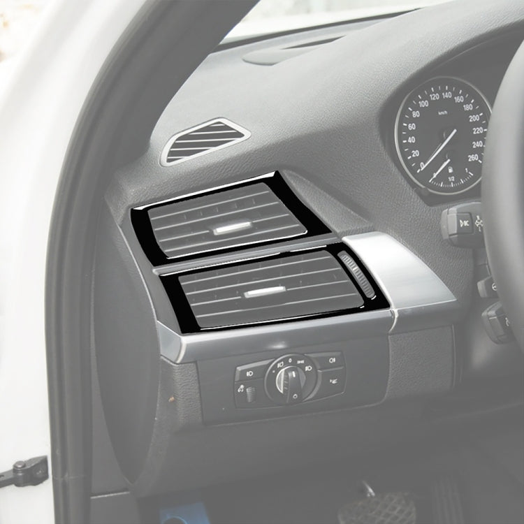 For BMW X5 E70 / X6 E71 2008-2013 Car Side Air Outlet Decorative Sticker, Left and Right Drive Universal(Black) - Car Interior Mouldings by PMC TechLife | Online Shopping South Africa | PMC TechLife | Buy Now Pay Later Mobicred
