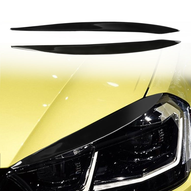 Pair Car Lamp Eyebrow Soft Decorative Sticker for Volkswagen Golf 7 / 7.5 2013-2018 (Black) - Lamp Decoration by PMC TechLife | Online Shopping South Africa | PMC TechLife | Buy Now Pay Later Mobicred
