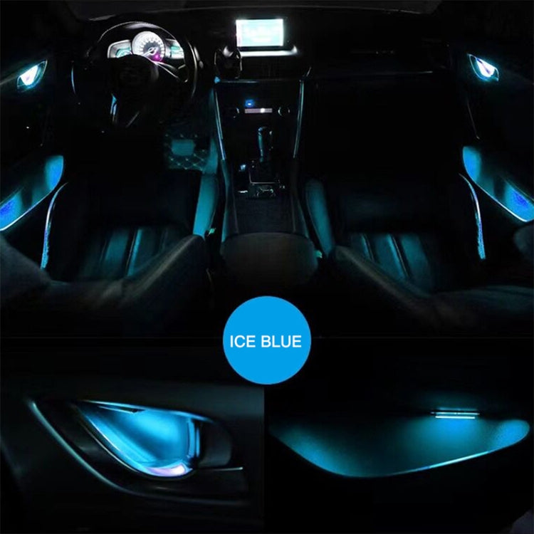 Car 4 in 1 LED Ambient Light Door Decorative Light (Blue Light) - Door Lights by PMC TechLife | Online Shopping South Africa | PMC TechLife | Buy Now Pay Later Mobicred