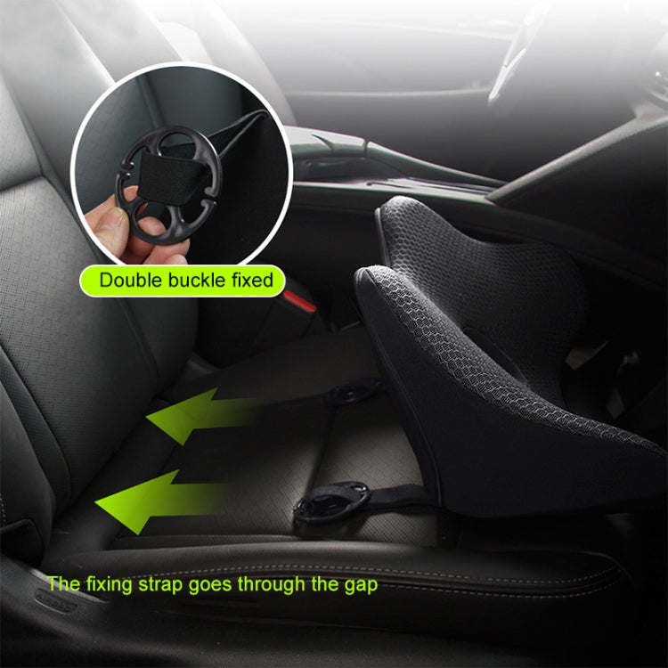 Car Memory Foam Breathable Lumbar Cushion (Black) - free shipping - PMC TechLife - Order now!