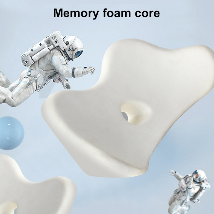 Car Memory Foam Breathable Lumbar Cushion (Beige) - Seat Accessories by PMC TechLife | Online Shopping South Africa | PMC TechLife | Buy Now Pay Later Mobicred