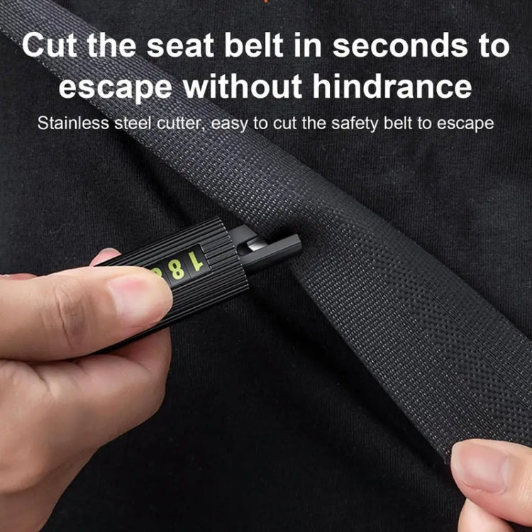 Car Multi-functional Emergency Safety Hammer Temporary Parking Dual Number Plate (Red) - Emergency Hammer by PMC TechLife | Online Shopping South Africa | PMC TechLife | Buy Now Pay Later Mobicred