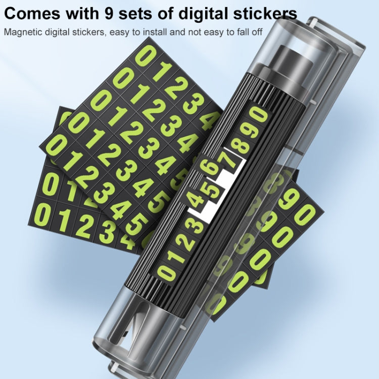 Car Multi-functional Emergency Safety Hammer Temporary Parking Dual Number Plate (Red) - Emergency Hammer by PMC TechLife | Online Shopping South Africa | PMC TechLife | Buy Now Pay Later Mobicred