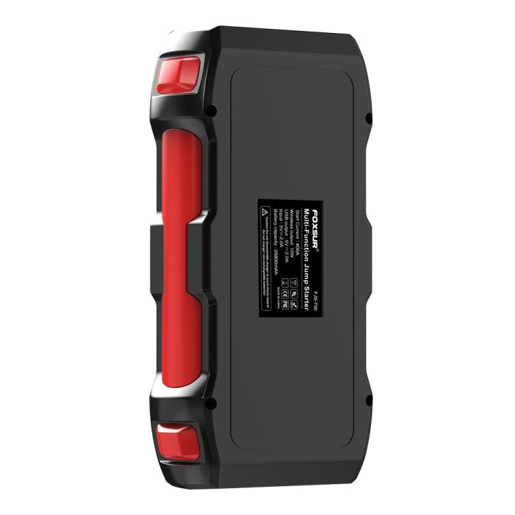 FOXSUR FJS-700 12V Car Multifunctional Wireless Charging Emergency Start Power Supply (Red) - Power Bank by FOXSUR | Online Shopping South Africa | PMC Jewellery