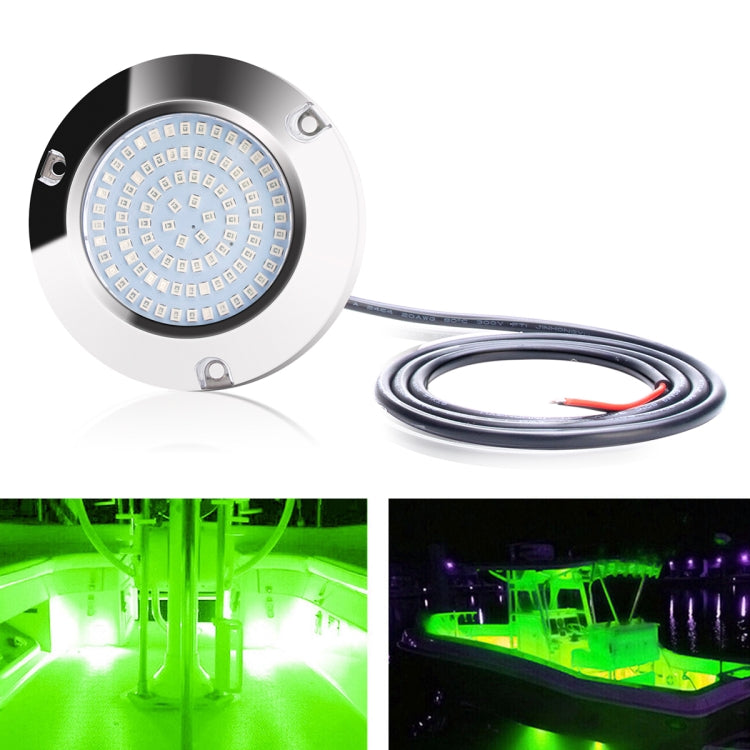 Ship / Yacht 10-30V 90LEDs Waterproof Stainless Steel Underwater Light (Green Light) - Marine Accessories & Parts by PMC TechLife | Online Shopping South Africa | PMC TechLife | Buy Now Pay Later Mobicred