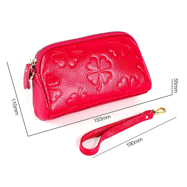2026 Multifunctional Litchi Texture Women Large Capacity Hand Wallet Shell bag with Card Slots(Light Pink) - free shipping - PMC Jewellery - Order now!