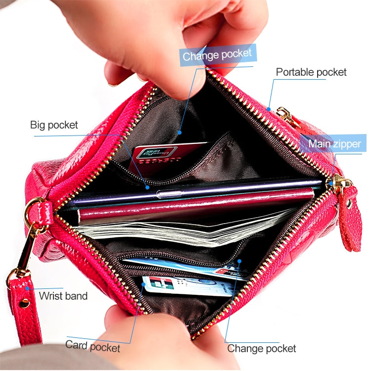 2026 Multifunctional Litchi Texture Women Large Capacity Hand Wallet Shell bag with Card Slots(Light Pink) - Wallets by PMC Jewellery | Online Shopping South Africa | PMC Jewellery | Buy Now Pay Later Mobicred