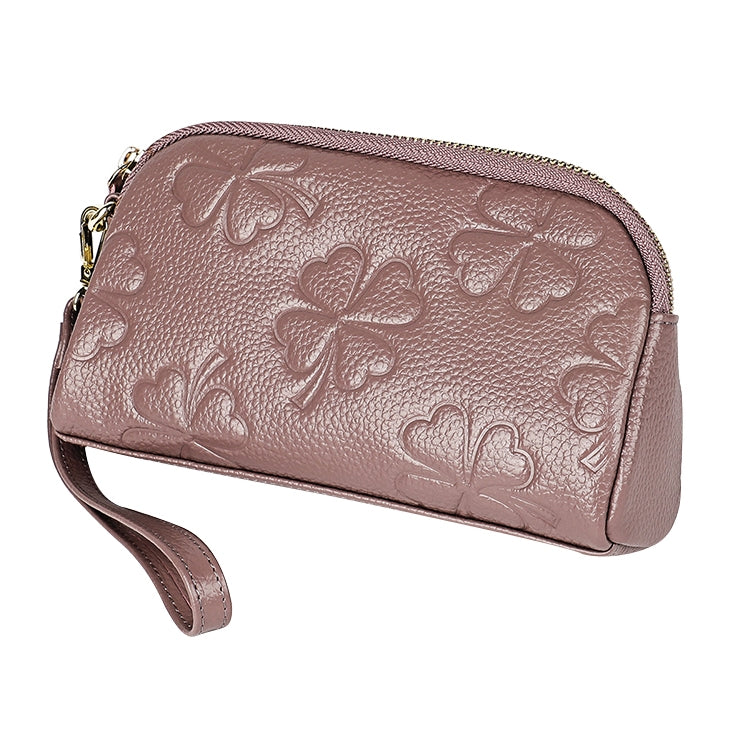 2026 Multifunctional Litchi Texture Women Large Capacity Hand Wallet Shell bag with Card Slots(Pale Pinkish Grey) - Wallets by PMC Jewellery | Online Shopping South Africa | PMC Jewellery | Buy Now Pay Later Mobicred