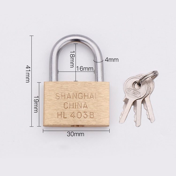 Copper Padlock Small Lock, Style: Short Lock Beam, 30mm Not Open - Padlocks by PMC TechLife | Online Shopping South Africa | PMC TechLife