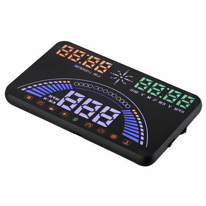 S7 5.8 inch Car GPS HUD / OBD2 Vehicle-mounted Gator Automotive Head Up Display Security System with Dual Display, Support Car Local Real Time & Real Speed & Turn Speed & Water Temperature & Oil Consu ... peed Alarm, Mile Switching, Light Sensor Functions - Head Up Display System by PMC Jewellery | Online Shopping South Africa | PMC Jewellery | Buy Now Pay Later Mobicred