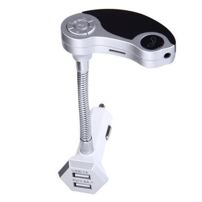 GT86 Dual USB Charger Car Bluetooth FM Transmitter Kit, Support LCD Display / TF Card Music Play / Hands-free(Silver) - Bluetooth Car Kits by PMC Jewellery | Online Shopping South Africa | PMC Jewellery | Buy Now Pay Later Mobicred