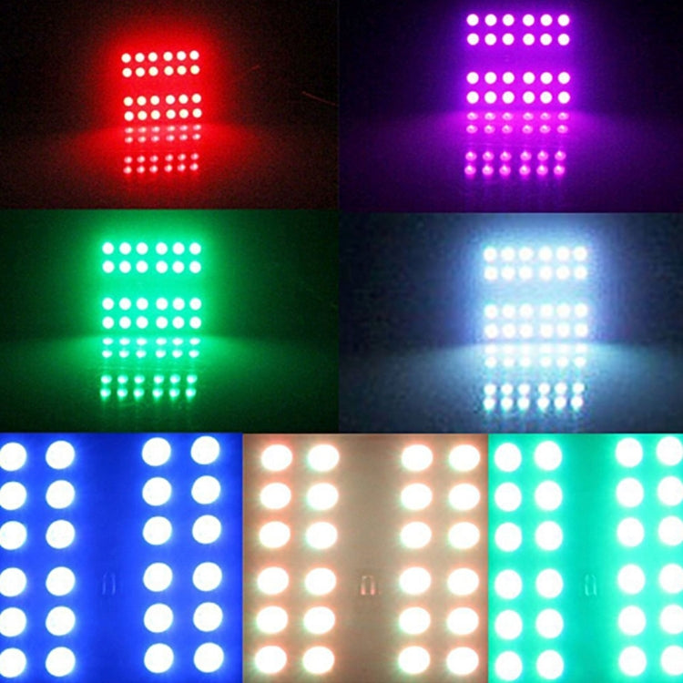 2 PCS Colorful 36MM T10 Port Remote Control Car Dome Lamp LED Reading Light with 6 LED Lights - free shipping - PMC TechLife - Order now!