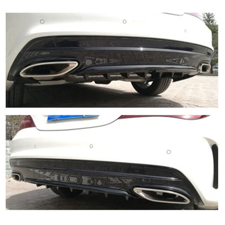 Universal Car Rear Bumper Lip Diffuser 7 Shark Fin Style Black ABS, Size: 85.0x18.0x5.0cm - Bumper by PMC Jewellery | Online Shopping South Africa | PMC Jewellery | Buy Now Pay Later Mobicred