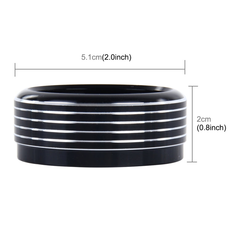 3 PCS Car Aluminum Air Conditioner Knob Case For Subaru(Black) - Decoration Rings by PMC Jewellery | Online Shopping South Africa | PMC Jewellery | Buy Now Pay Later Mobicred