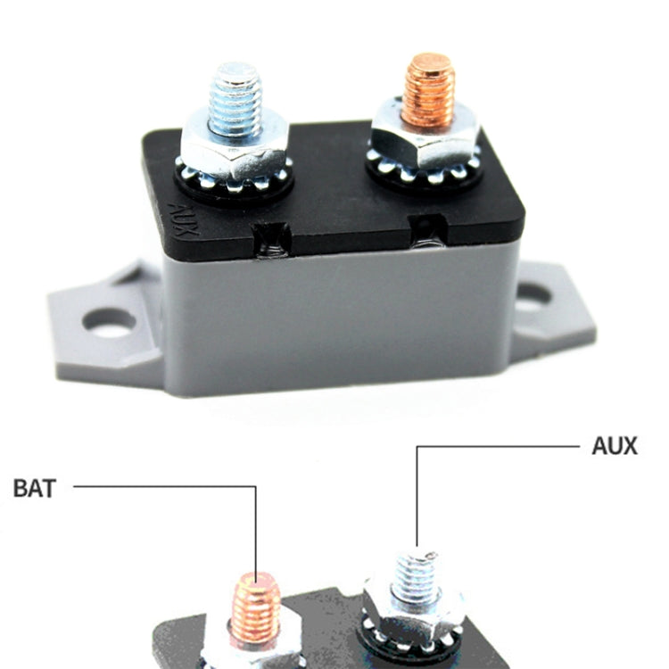 F3088-50A 50A Manual Reset Circuit Breaker Double Short Legs with Bolt 12/24V - Fuse by PMC TechLife | Online Shopping South Africa | PMC TechLife | Buy Now Pay Later Mobicred