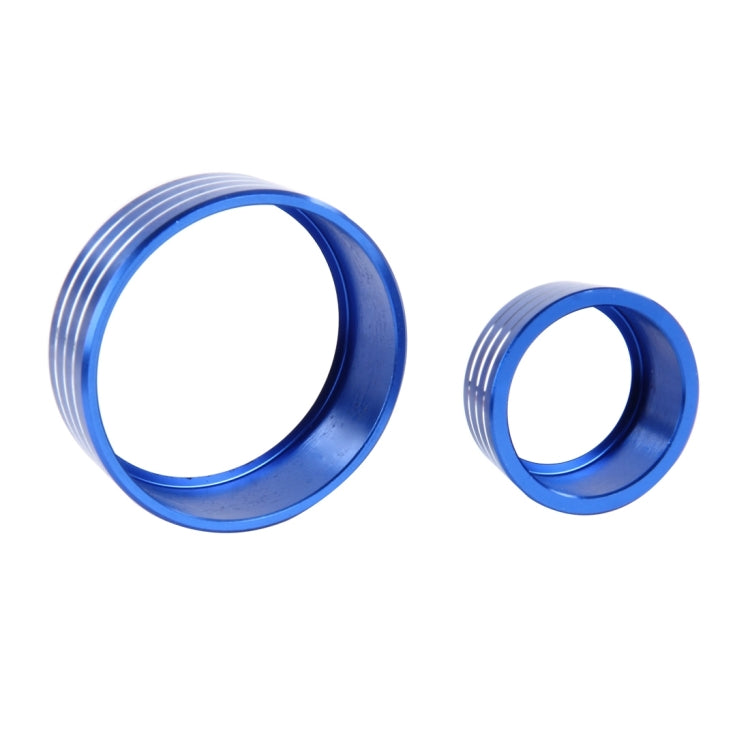 3 PCS Car Aluminum Air Conditioner Knob Case For Honda(Blue) - Decoration Rings by PMC TechLife | Online Shopping South Africa | PMC TechLife | Buy Now Pay Later Mobicred