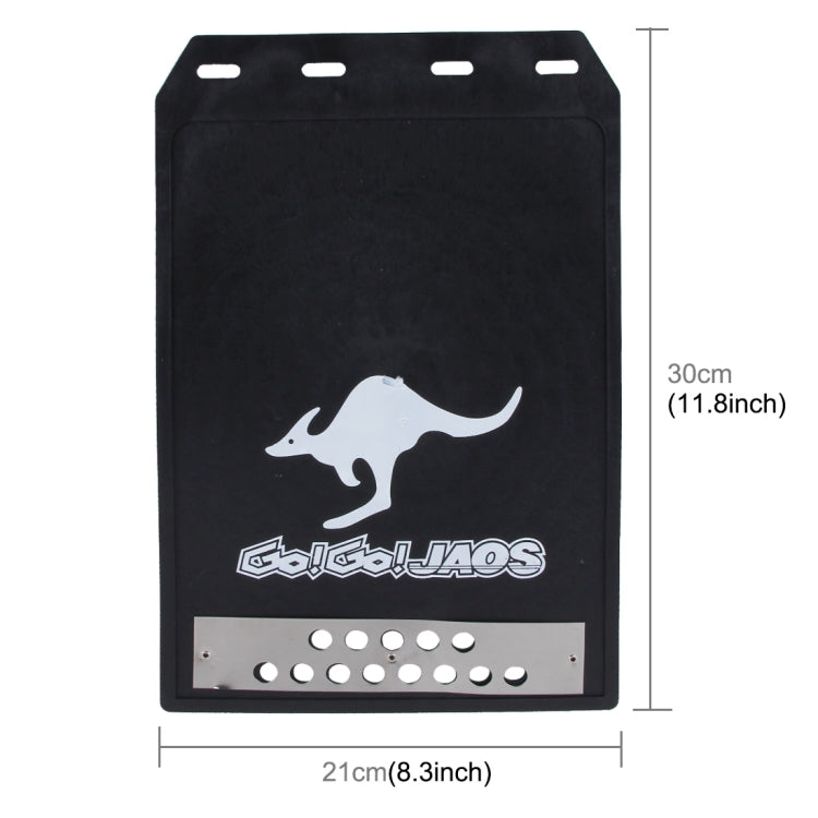2 PCS WS-003 Premium Heavy Duty Molded Splash Mud Flaps Auto Front and Rear Guards, Small Size, Random Pattern Delivery(Black) - Mudguards by PMC TechLife | Online Shopping South Africa | PMC TechLife | Buy Now Pay Later Mobicred