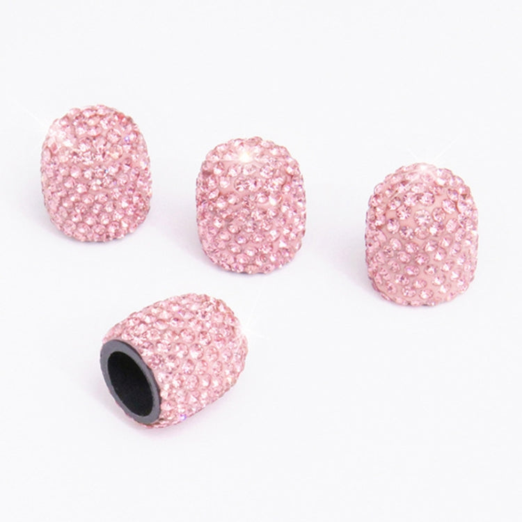 Car Crystal Tire Valve Cap Gas Cap Mouthpiece Cover (Pink) - Tire Valve Caps by PMC Jewellery | Online Shopping South Africa | PMC Jewellery | Buy Now Pay Later Mobicred