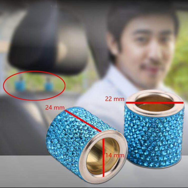 4 PCS Car Crystal Head Pillow Modified Decoration(Light Grey) - Seat Accessories by PMC TechLife | Online Shopping South Africa | PMC TechLife | Buy Now Pay Later Mobicred