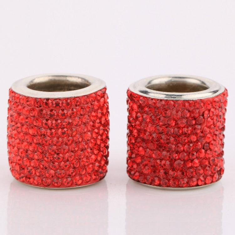 4 PCS Car Crystal Head Pillow Modified Decoration (Red) - Seat Accessories by PMC TechLife | Online Shopping South Africa | PMC TechLife | Buy Now Pay Later Mobicred