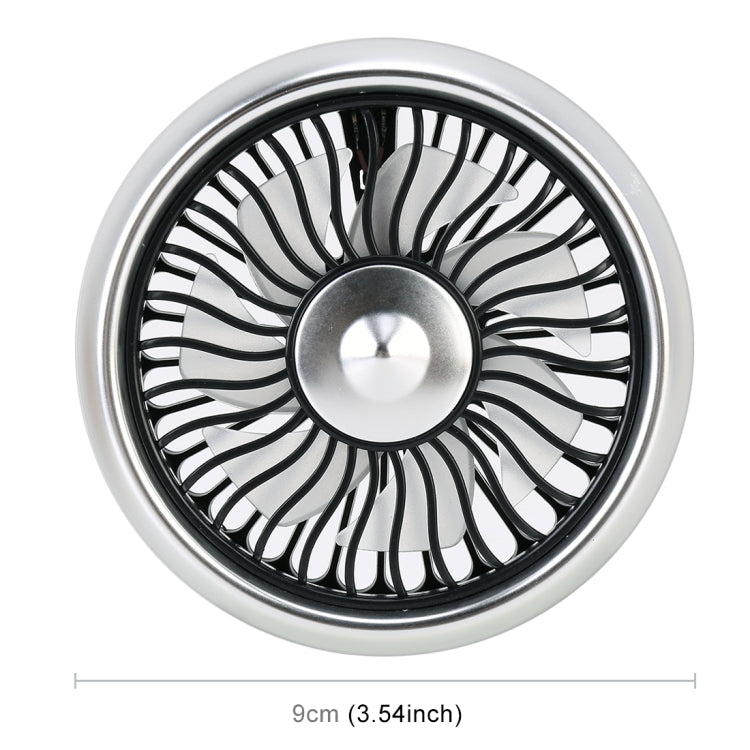 Portable Car Electric Cooling Fan with Base(Silver) - Heating & Fans by PMC TechLife | Online Shopping South Africa | PMC TechLife | Buy Now Pay Later Mobicred