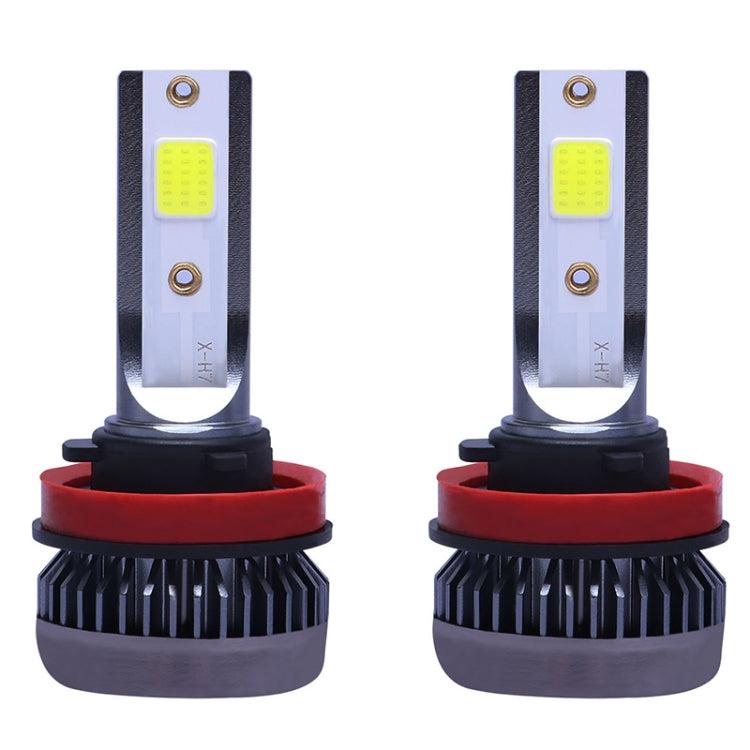 2 PCS H11 DC9-36V / 36W / 8000K / 6000LM IP68 Car / Motorcycle Mini COB LED Headlight Lamps / Fog Light(Ice Blue Light) - LED Headlamps by PMC Jewellery | Online Shopping South Africa | PMC Jewellery | Buy Now Pay Later Mobicred