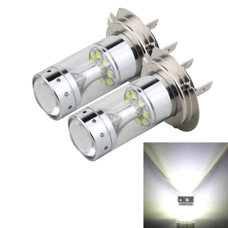 2 PCS H7 60W 1200 LM 6000K Car Fog Lights with 12 CREE XB-D LED Lamps, DC 12V (White Light) - Fog / Driving Lights by PMC Jewellery | Online Shopping South Africa | PMC Jewellery