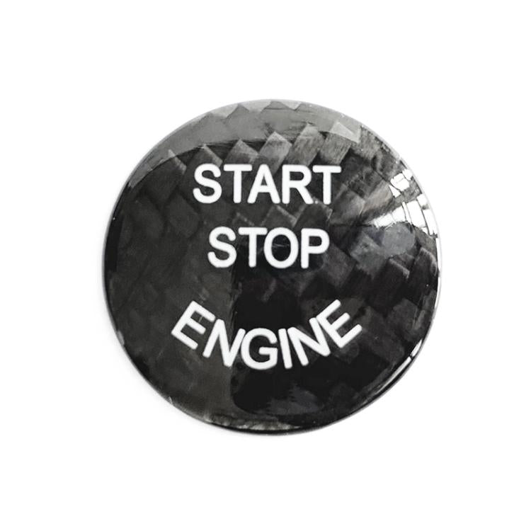 Car Carbon Fiber Engine Start Button Decoration Cover Trim Black for BMW F Chassis - free shipping - PMC TechLife - Order now!