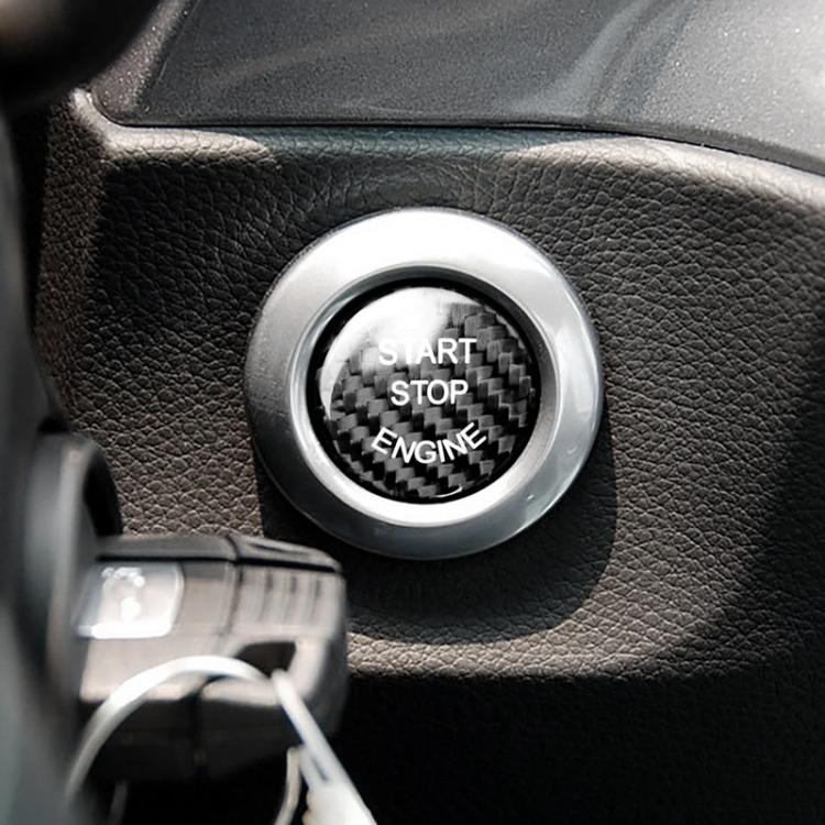 Car Carbon Fiber Engine Start Button Decoration Cover Trim Black for BMW F Chassis - free shipping - PMC TechLife - Order now!