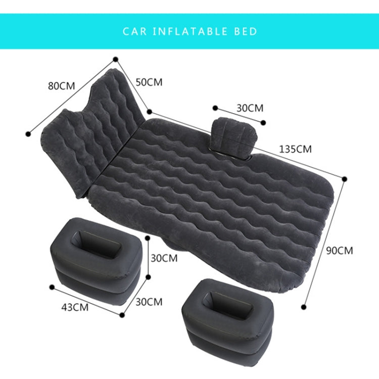 Universal Car Travel Inflatable Mattress Air Bed Camping Back Seat Couch, Size: 90 x 135cm(Black) - Seat Accessories by PMC Jewellery | Online Shopping South Africa | PMC Jewellery | Buy Now Pay Later Mobicred