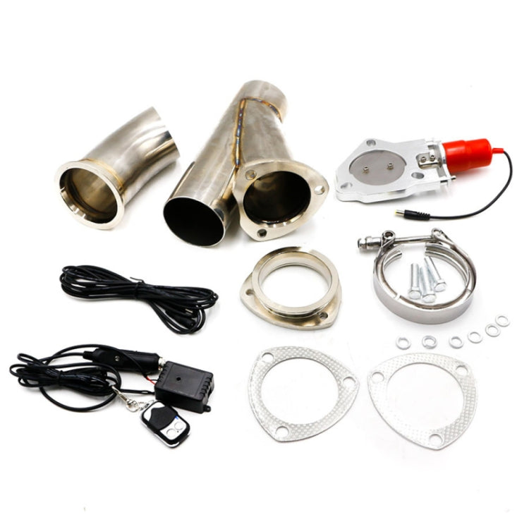 CNSPEED Stainless Steel Car Remote Control Electric Exhaust Valve Pipe Set, Size: 2.5 inch - Exhaust Pipes by PMC TechLife | Online Shopping South Africa | PMC TechLife