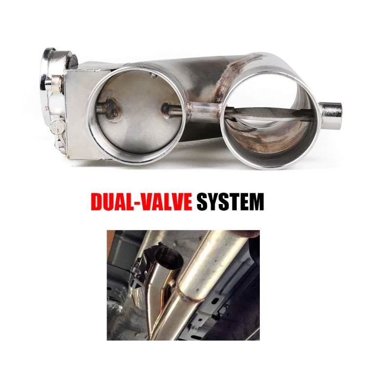 CNSPEED Y Shape 2 In 1 Car Remote Control Electric Exhaust Valve Pipe, Size: 2.5 inch - Exhaust Pipes by PMC TechLife | Online Shopping South Africa | PMC TechLife | Buy Now Pay Later Mobicred