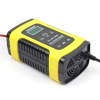 12V 6A Intelligent Universal Battery Charger for Car Motorcycle, Length: 55cm, UK Plug(Yellow) - Battery Charger by FOXSUR | Online Shopping South Africa | PMC Jewellery | Buy Now Pay Later Mobicred