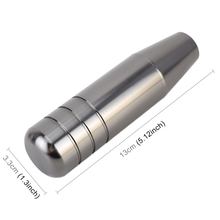 Universal Long Strip Shape Car Gear Shift Knob Modified Shifter Lever Knob, Length: 13cm(Silver Grey) - Shift Knob by PMC TechLife | Online Shopping South Africa | PMC TechLife | Buy Now Pay Later Mobicred