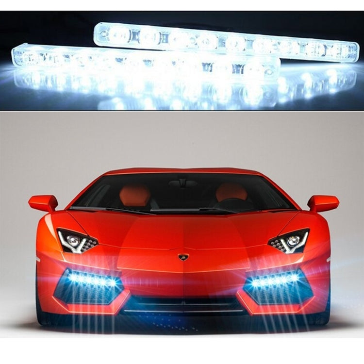 2 PCS LD-008 5730-9SMD 15W 1500 LM 7000K White Light  Daytime Running Light.DC 12V - Running Lights by PMC TechLife | Online Shopping South Africa | PMC TechLife | Buy Now Pay Later Mobicred