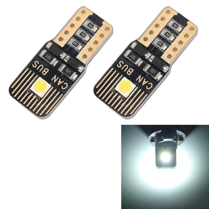 2 PCS T10 / W5W / 168 / 194 DC12V / 1.3W / 6000K / 110LM 2LEDs SMD-3030 Car Clearance Light, with Decoder (White Blue) - Clearance Lights by PMC Jewellery | Online Shopping South Africa | PMC Jewellery | Buy Now Pay Later Mobicred