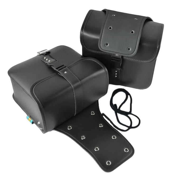 Motorcycle Accessories Modified Side of the Box Leather Bag Knight Bag Kit(Black) - Bags & Luggages by PMC TechLife | Online Shopping South Africa | PMC TechLife | Buy Now Pay Later Mobicred