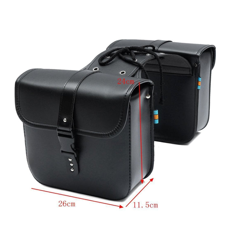 Motorcycle Accessories Modified Side of the Box Leather Bag Knight Bag Kit(Black) - Bags & Luggages by PMC TechLife | Online Shopping South Africa | PMC TechLife | Buy Now Pay Later Mobicred