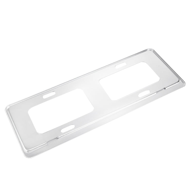 2 PCS Car License Plate Magnesium Alloy Bracket Frame Holder Stand Mount(Silver) - License Plate Covers & Frames by PMC TechLife | Online Shopping South Africa | PMC TechLife | Buy Now Pay Later Mobicred