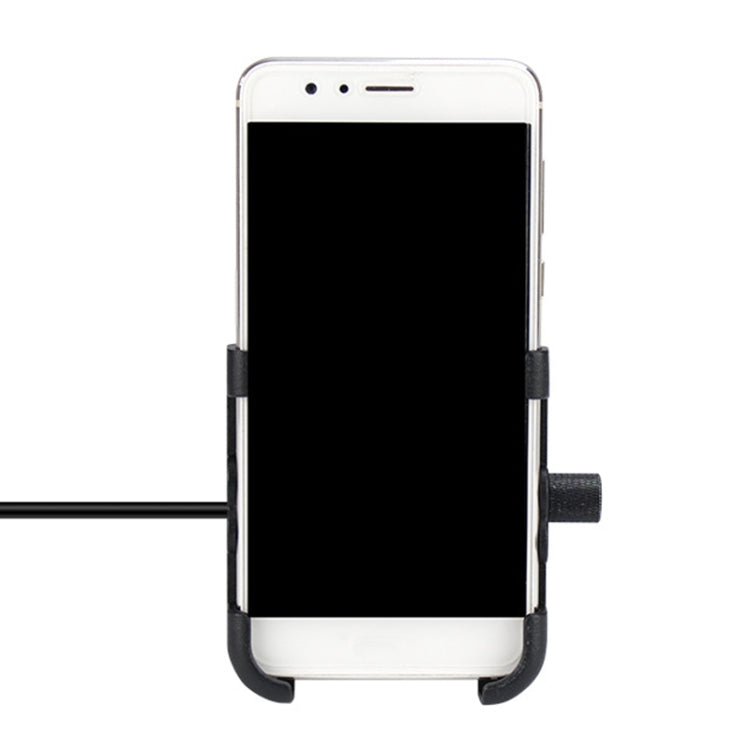 Portable Motorcycle Aluminium Alloy USB Charger Mobile Phone Holder, Handlebars Version - Battery Charger by PMC TechLife | Online Shopping South Africa | PMC TechLife | Buy Now Pay Later Mobicred