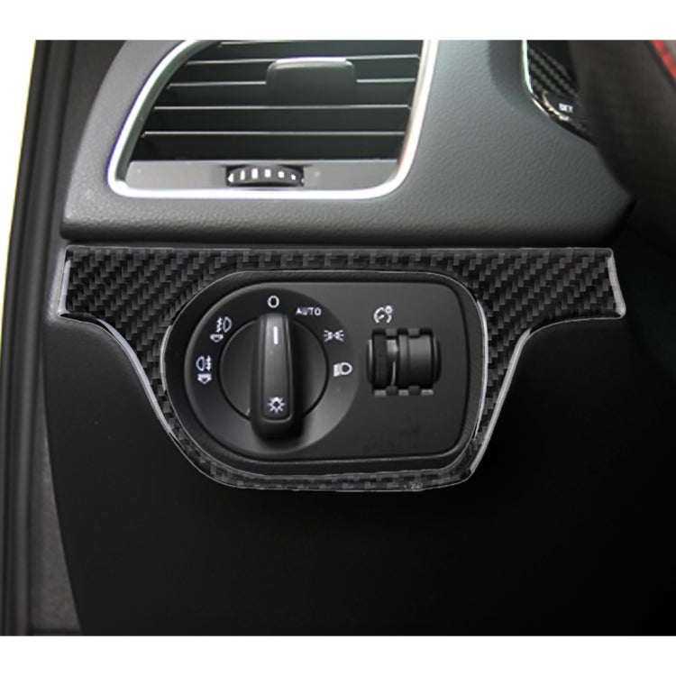 Carbon Fibre Car Headlight Switch Decorative Sticker for Audi Q3 2013-2018 - Car Interior Mouldings by PMC TechLife | Online Shopping South Africa | PMC TechLife | Buy Now Pay Later Mobicred